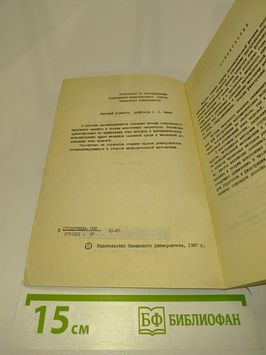 Методы двойственности в прикладных задачах (Общая теория)