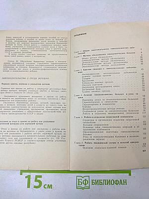 Уход за гинекологическими больными