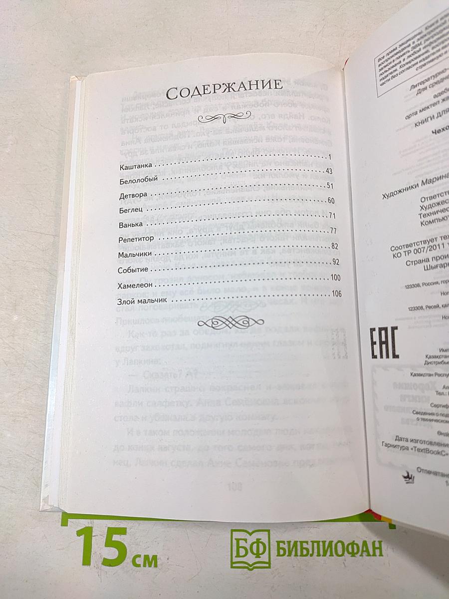 Каштанка. Рассказы (Книги для внеклассного чтения)