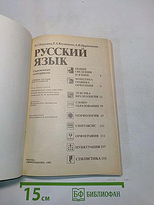 Русский язык. Справочные материалы