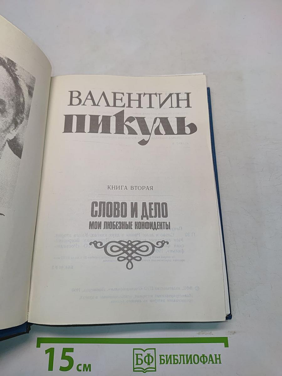 Слово и дело. Книга вторая. Мои любезные конфиденты