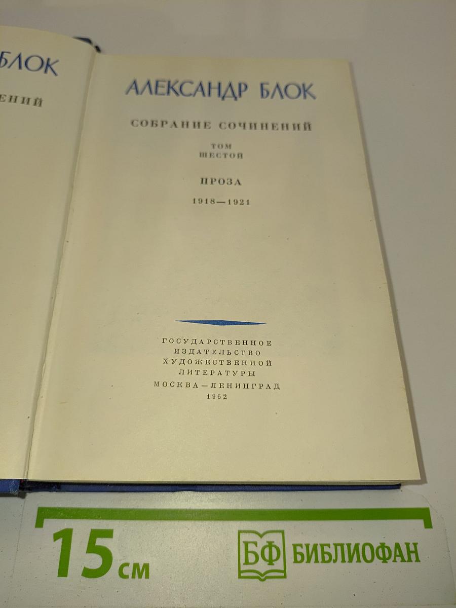 Собрание сочинений. Том шестой. Проза 1918-1921