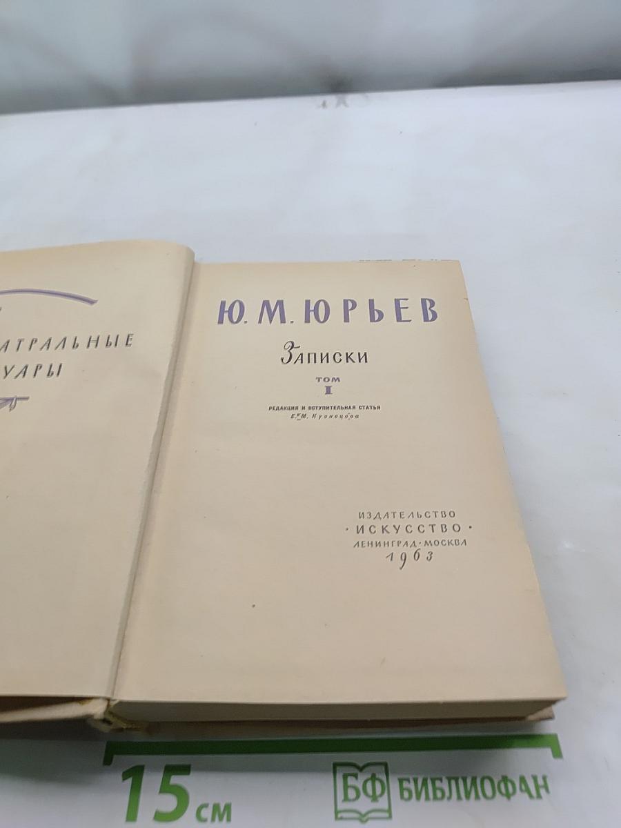Записки. Том 1