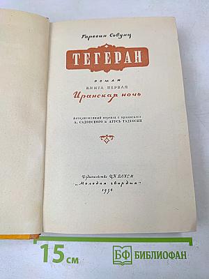 Тегеран. Книга первая. Иранская ночь