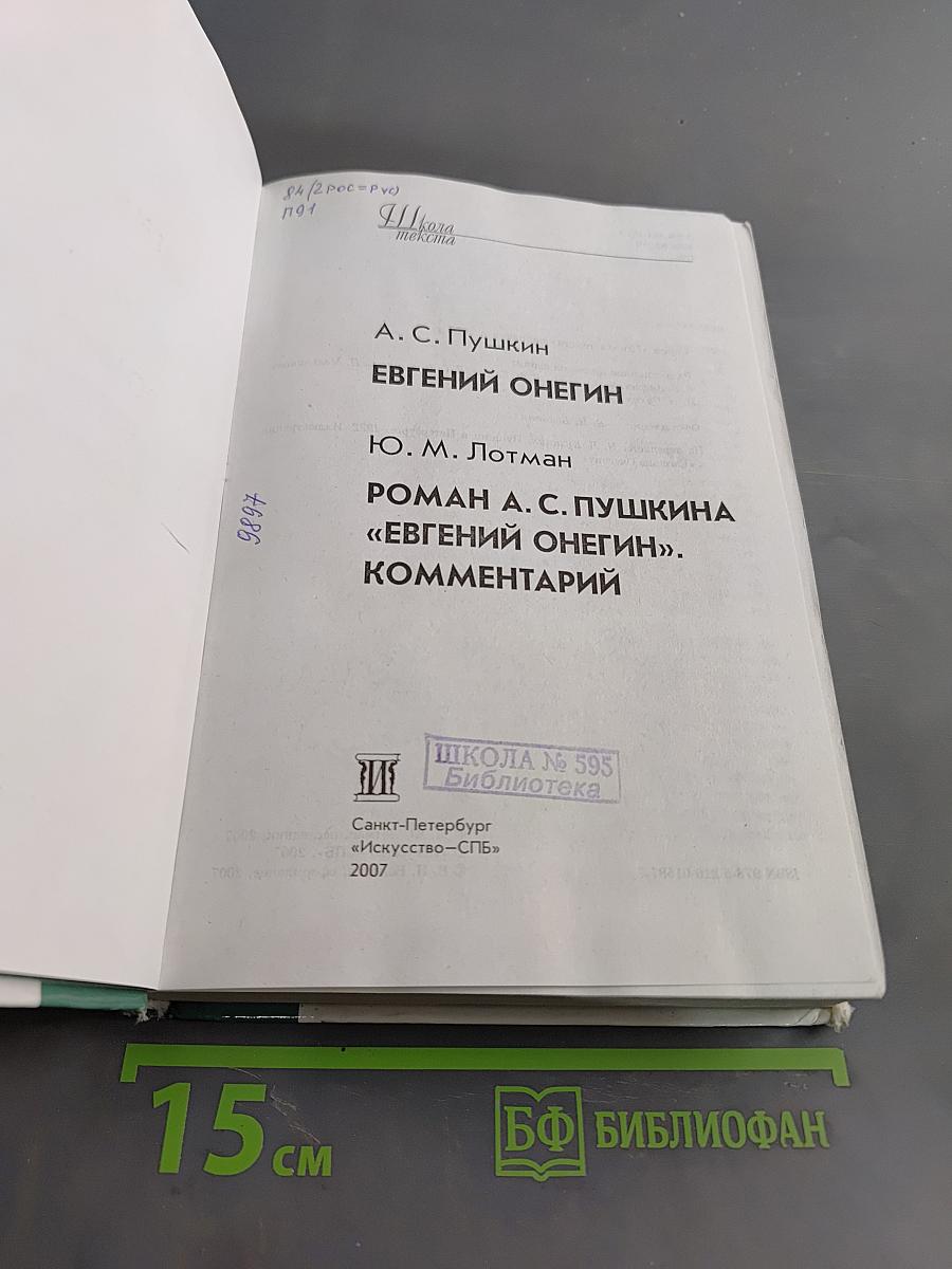 Евгений Онегин. Роман А. С. Пушкина. Комментарий
