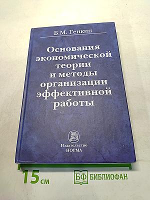 Основания экономической теории и методы организации эффективной работы