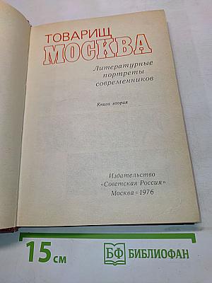 Товарищ, Москва. Книга вторая. Литературные портреты современников