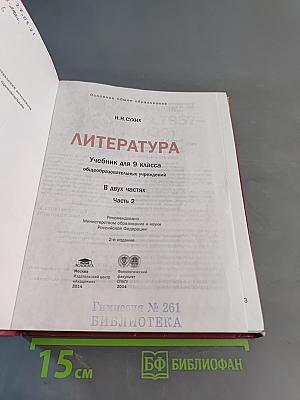 Литература. 9 класс. Часть 2