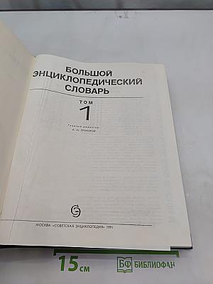 Большой энциклопедический словарь. Том 1