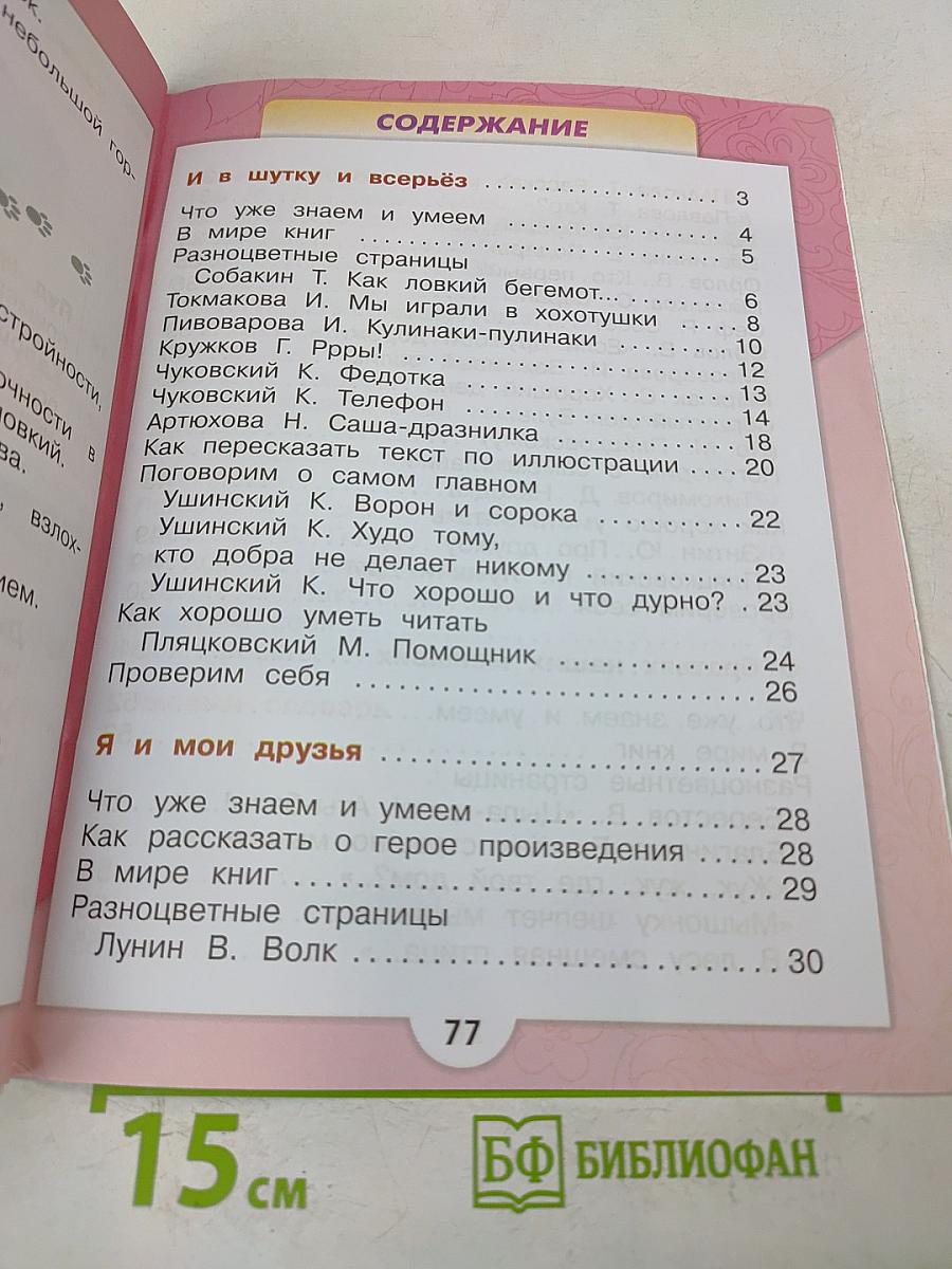 Литературное чтение. 1 класс. Учебник для общеобразовательных организаций. В двух частях. Часть 2