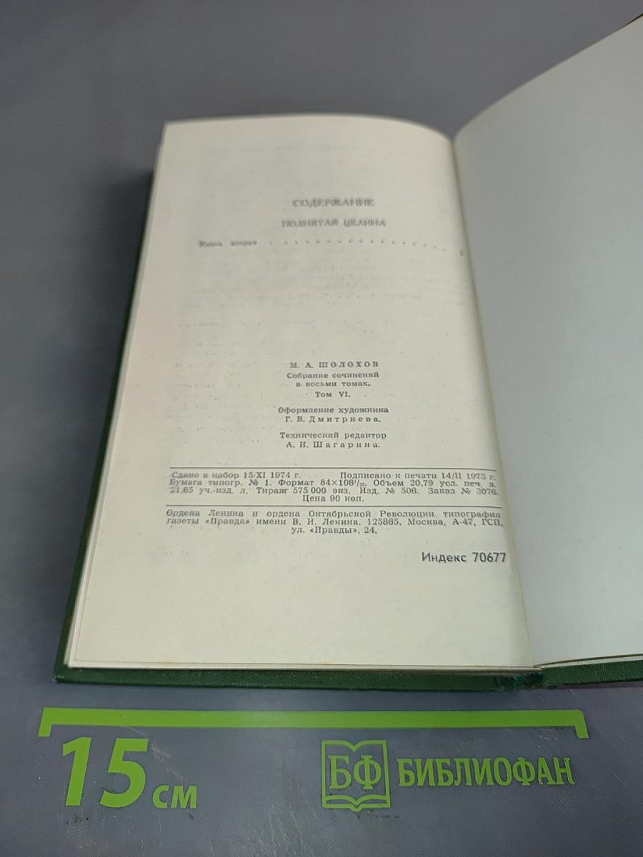 Поднятая целина. Роман в двух книгах. Книга 6