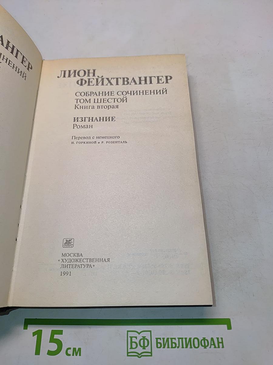 Собрание сочинений. Том шестой. Книга вторая. Изгнание