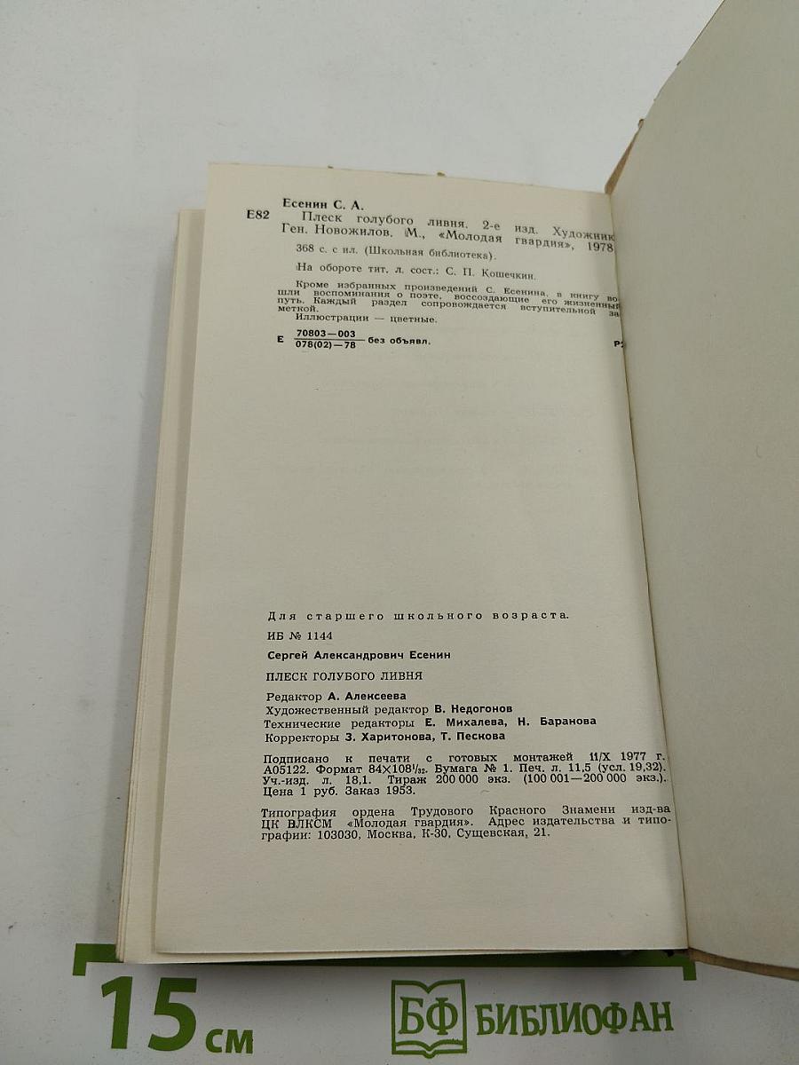 Плеск голубого ливня