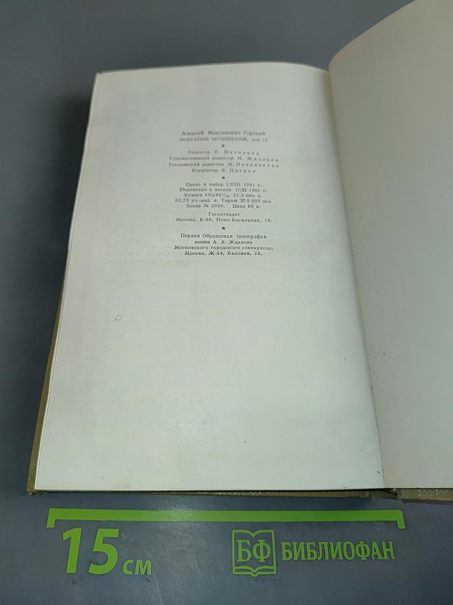 Собрание сочинений. Том 13. Жизнь Клима Самгина. 1925-1936