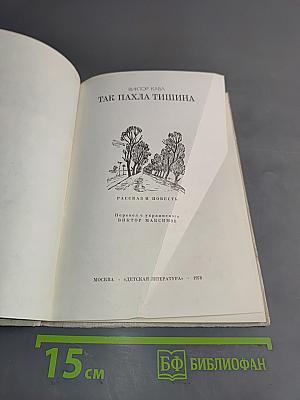 Так пахла тишина