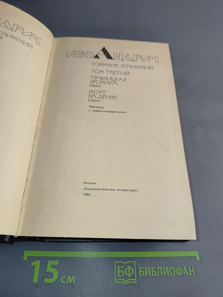 Собрание сочинений. Том третий. Травницкая, Мост на Дрине