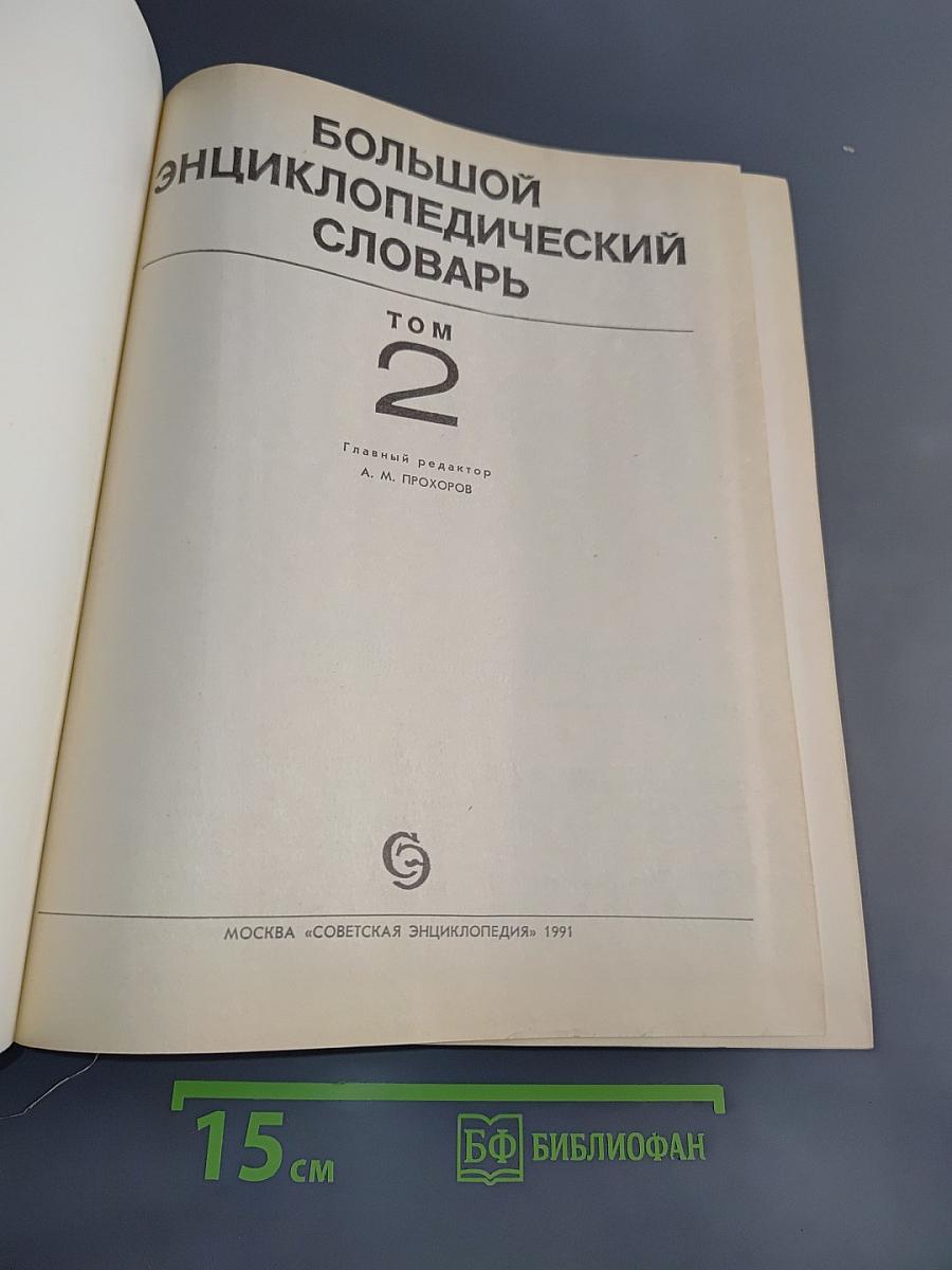 Большой энциклопедический словарь. Том 2