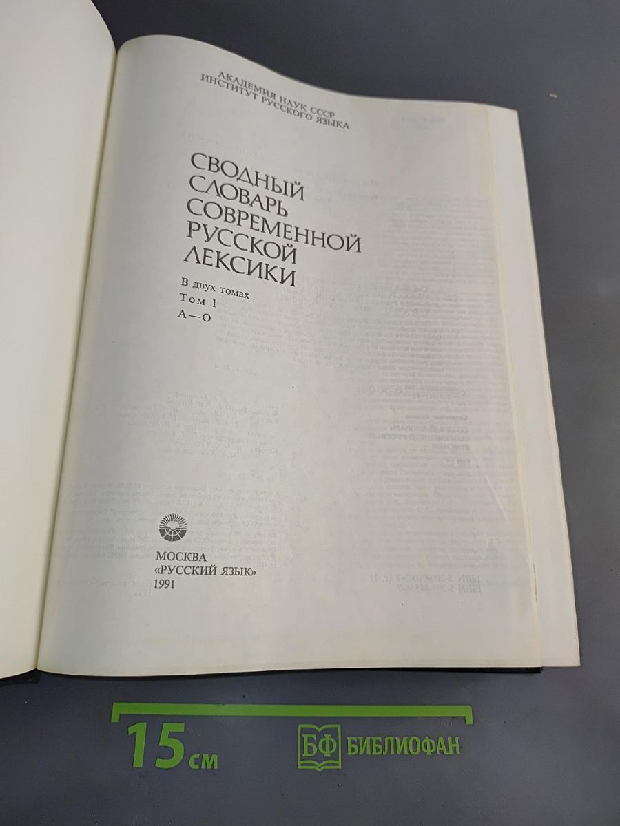Сводный словарь современной русской лексики. Том 1