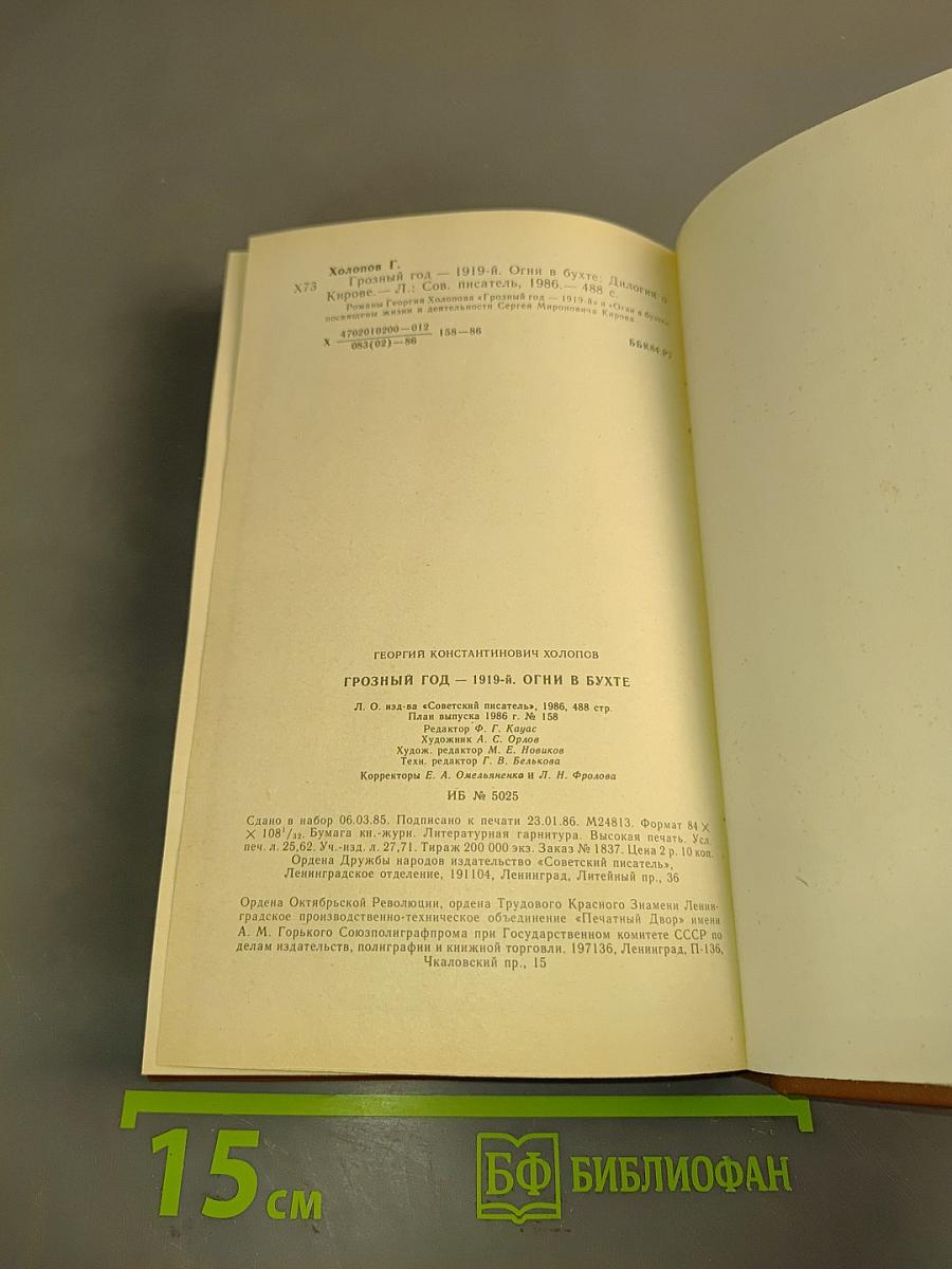 Грозный год. 1919-й. Огни в бухте