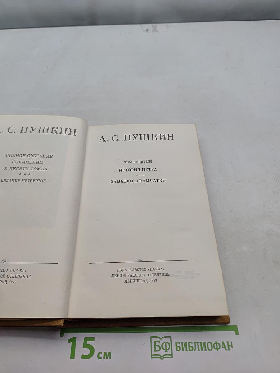 Полное собрание сочинений в десяти томах. Том девятый. История Петра. Заметки о Камчатке