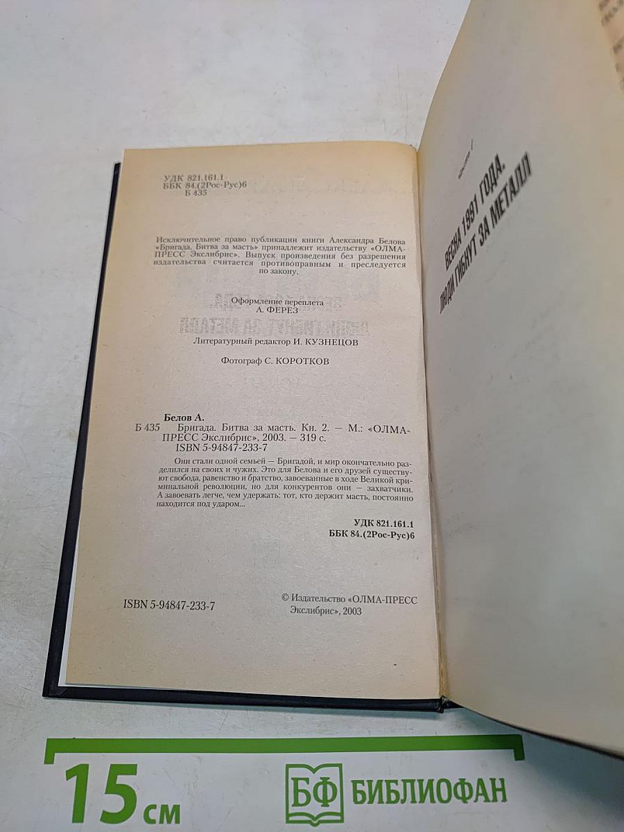 Бригада. Битва за масть. Книга 2