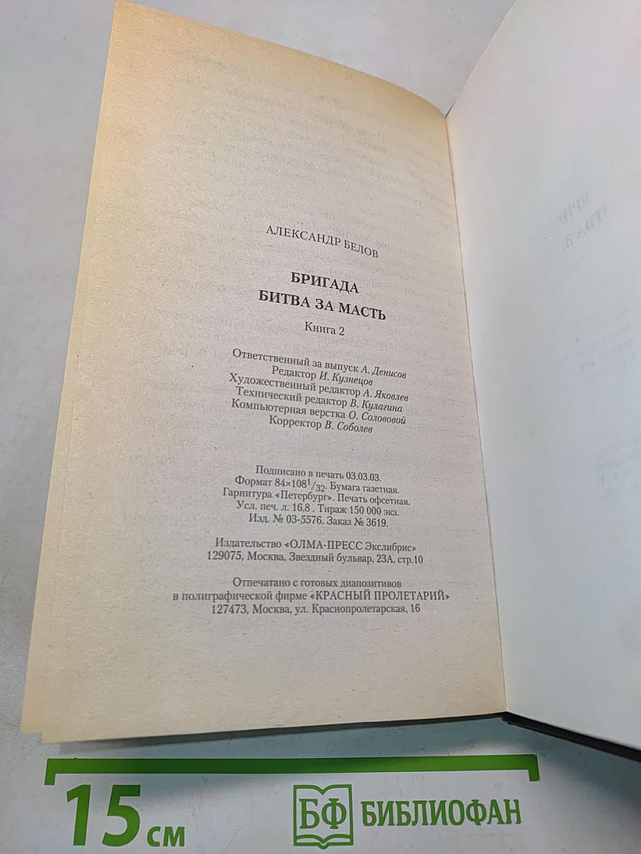 Бригада. Битва за масть. Книга 2