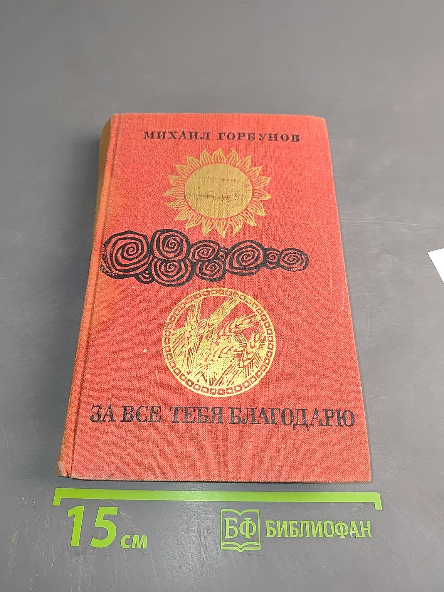 За все тебя благодарю