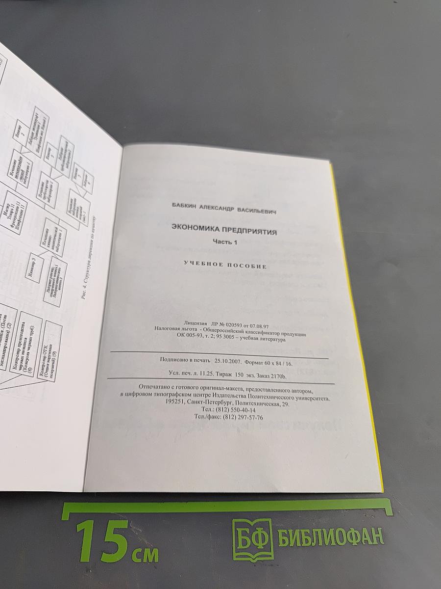 Экономика предприятия. Часть 1. Учебное пособие