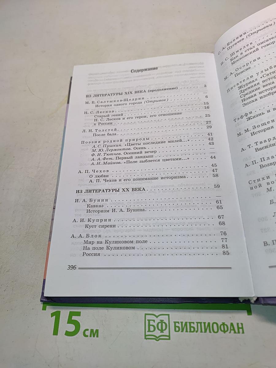 Литература. Учебник. Часть 2. 8 класс