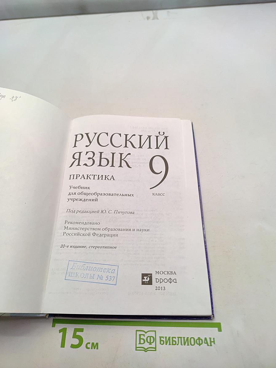 Русский язык. Практика. 9 класс