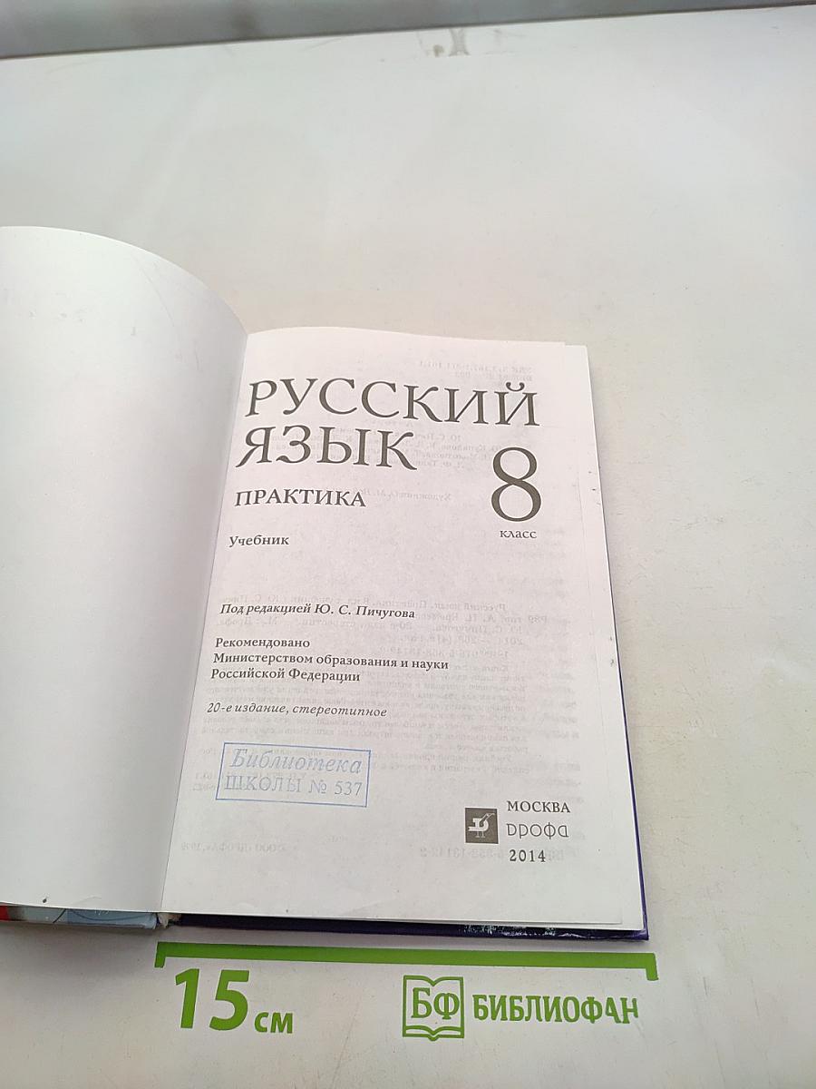 Русский язык. Практика. 8 класс