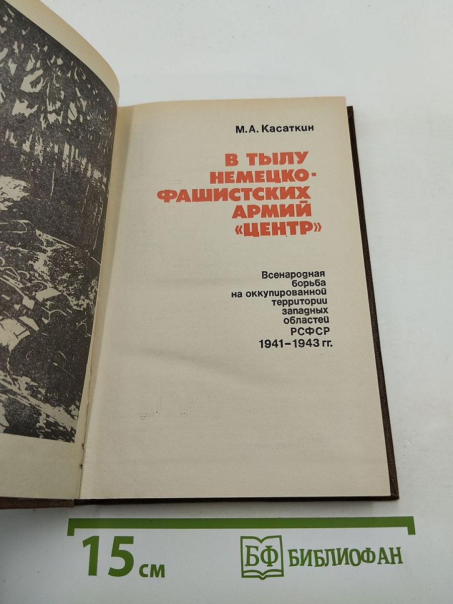 В тылу немецко-фашистских армий «Центр». Всенародная борьба на оккупированной Территории западных областей РСФСР 1941-1943 гг.