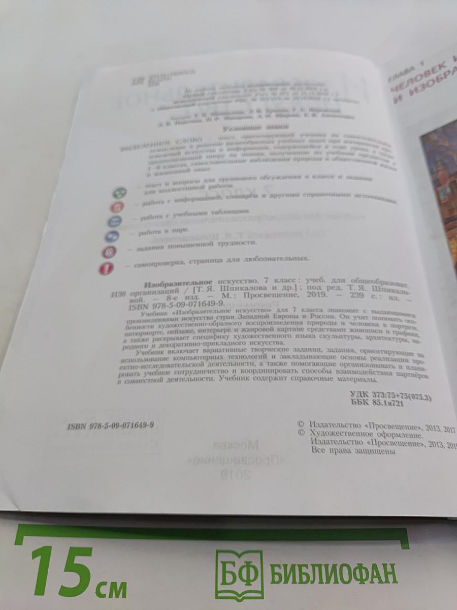 Изобразительное искусство 7 класс