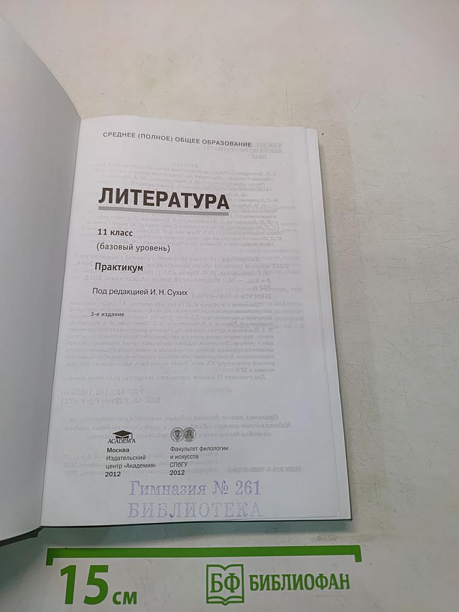 Литература. Практикум. 11 класс