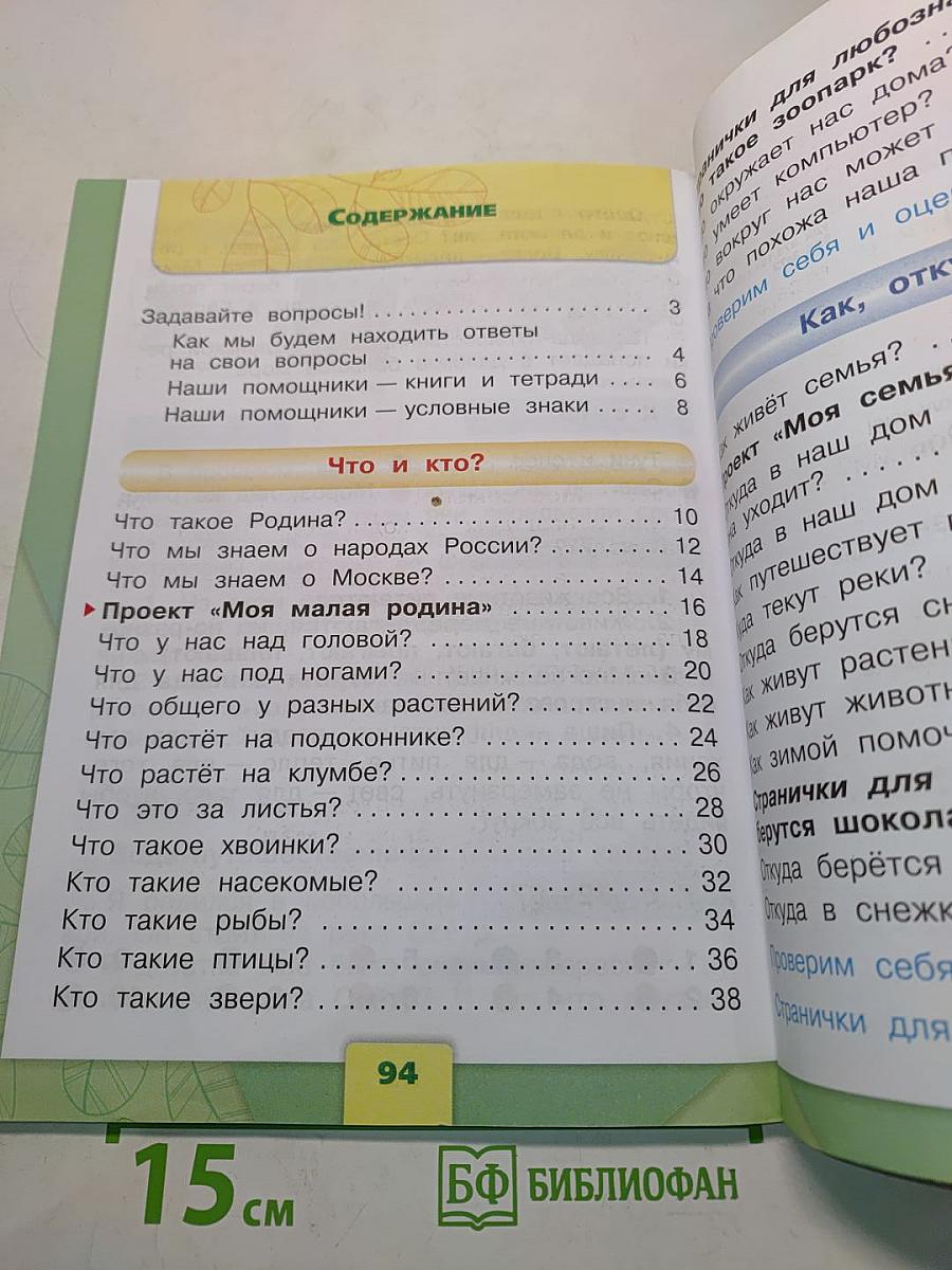 Окружающий мир. Учебник для общеобразовательных организаций. 1 класс. В двух частях. Часть 1