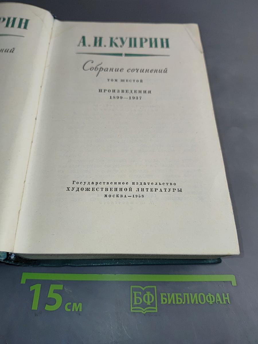 Собрание сочинений. Том шестой. Произведения 1899-1937