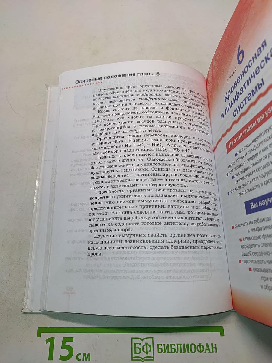 Биология. Человек. Учебник для 8 класса