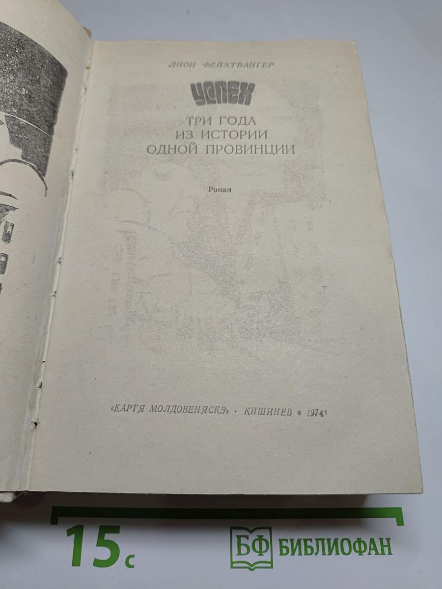 Успех. Три года из истории одной провинции