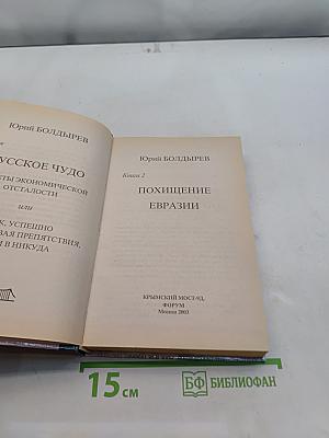 Похищение Евразии. Русское чудо – секреты экономической отсталости или как успешно преодолевать препятствия, идти в никуда. Великое противостояние. Книга 2