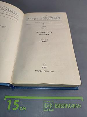 Человеческая комедия. Этюды о нравах. Том второй