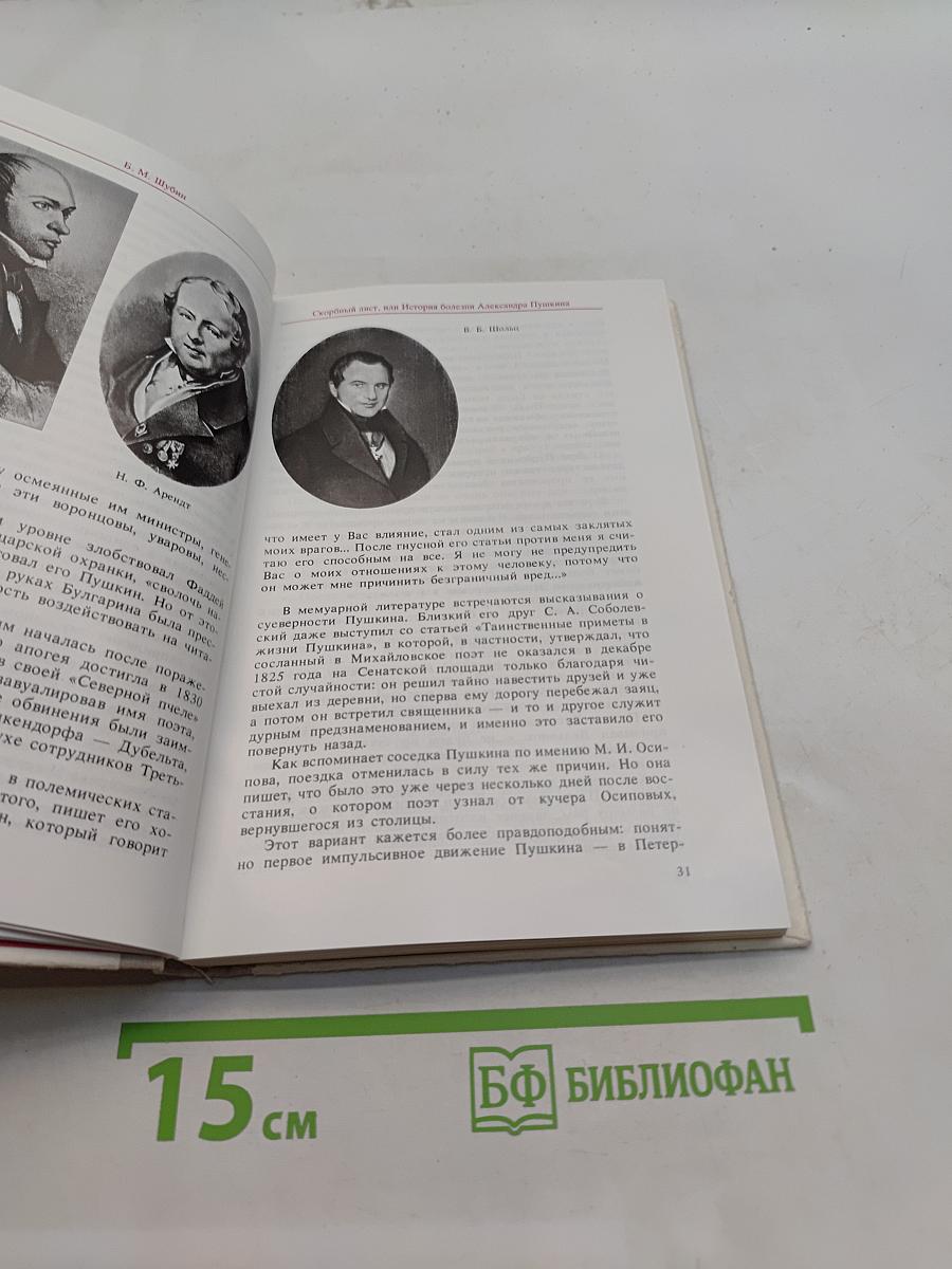 Дополнение к портретам. Скорбный лист, или История болезни Александра Пушкина