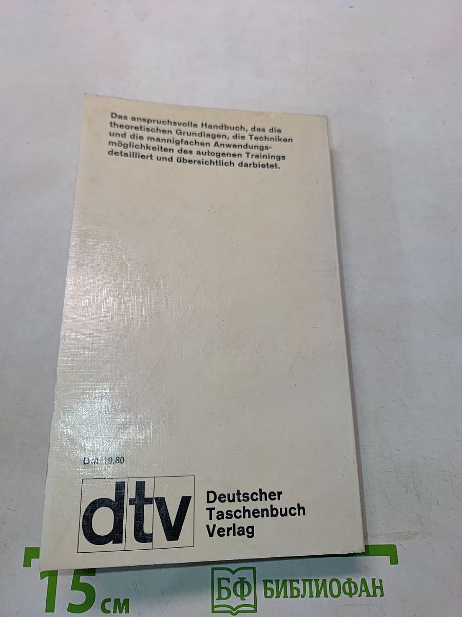 Handbuch des autogenen Trainings