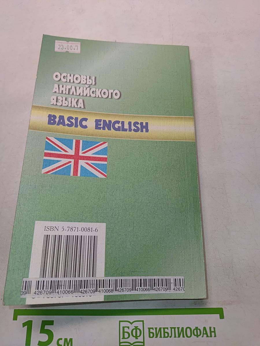 Основы английского языка. Basic English