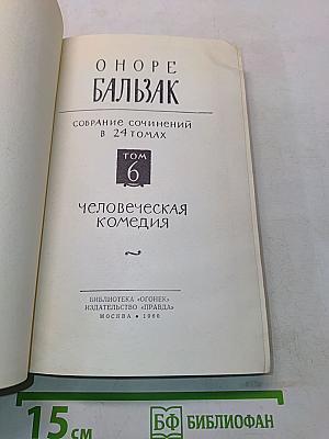 Человеческая комедия. Том 6