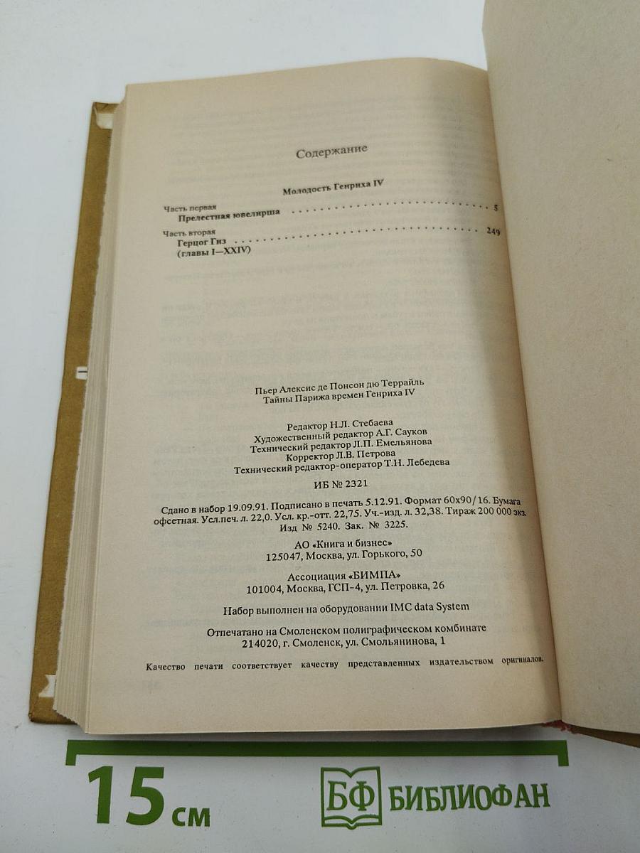 Тайны Парижа времен Генриха IV