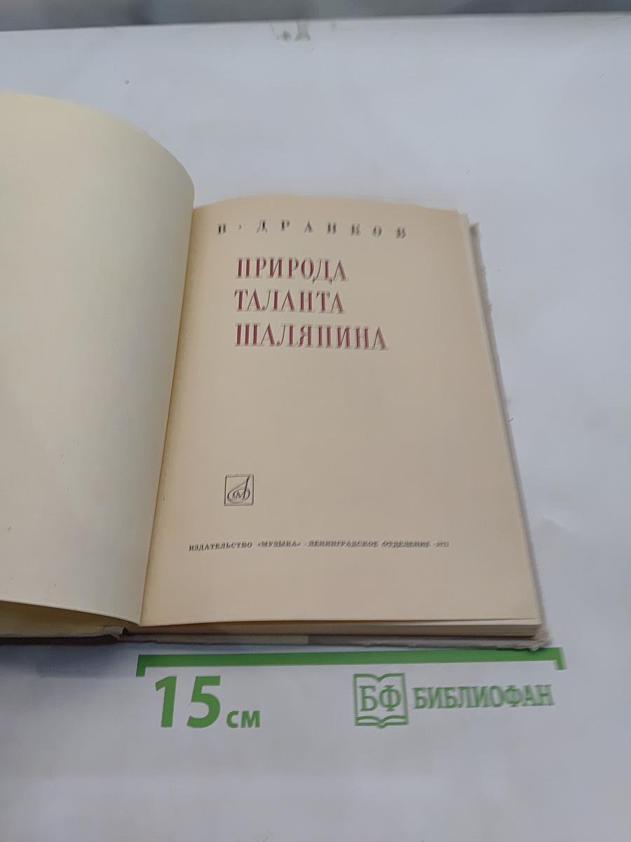 Природа таланта Шаляпина