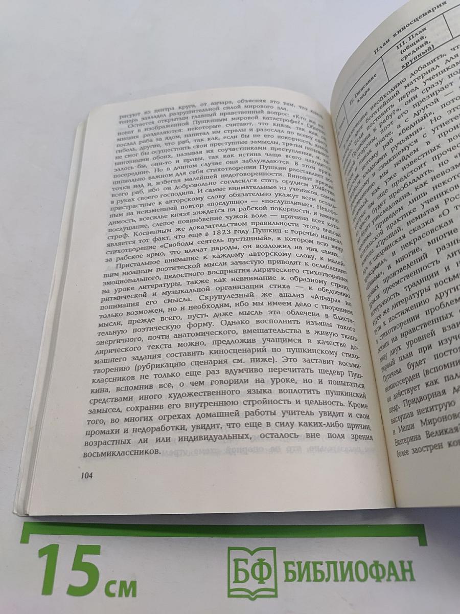 Уроки русской литературы