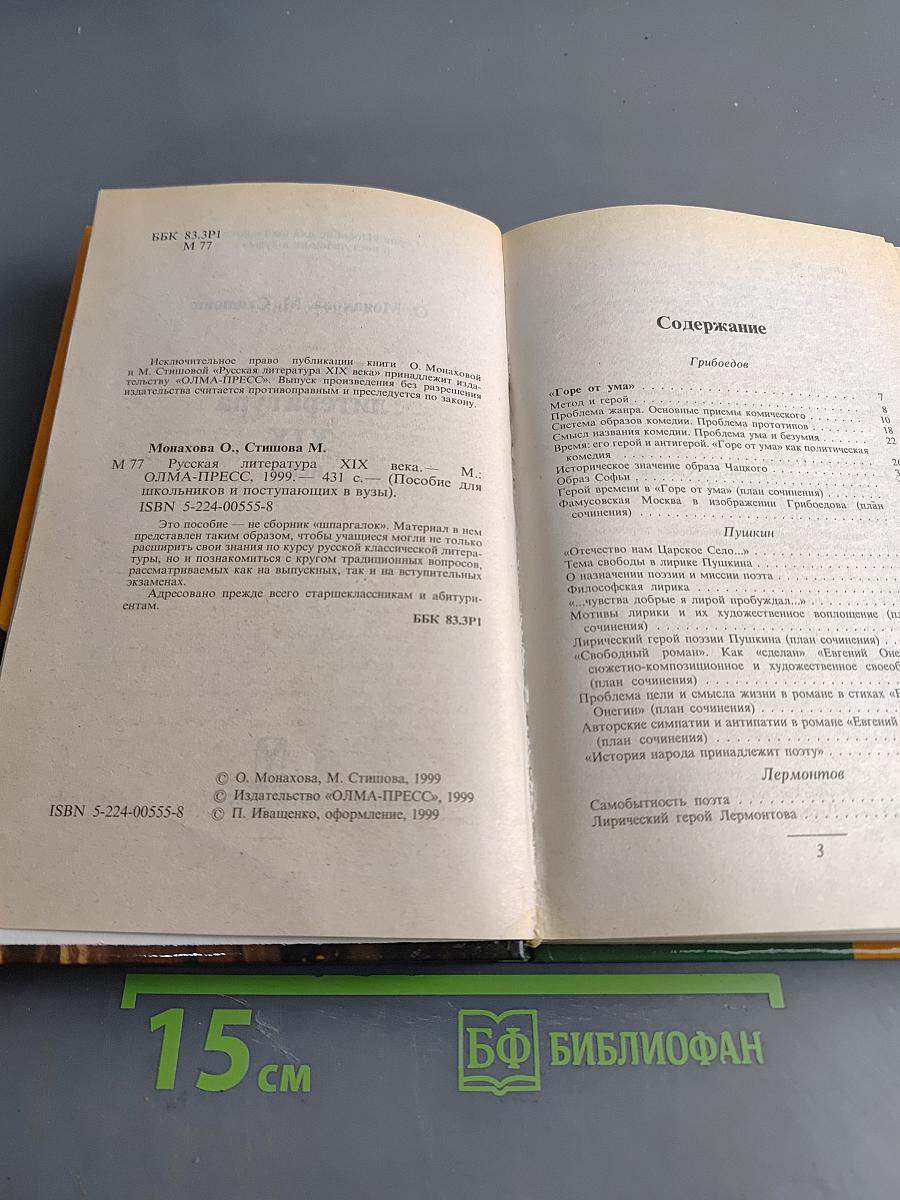 Русская литература XIX века. Пособие для школьников и поступающих в вузы