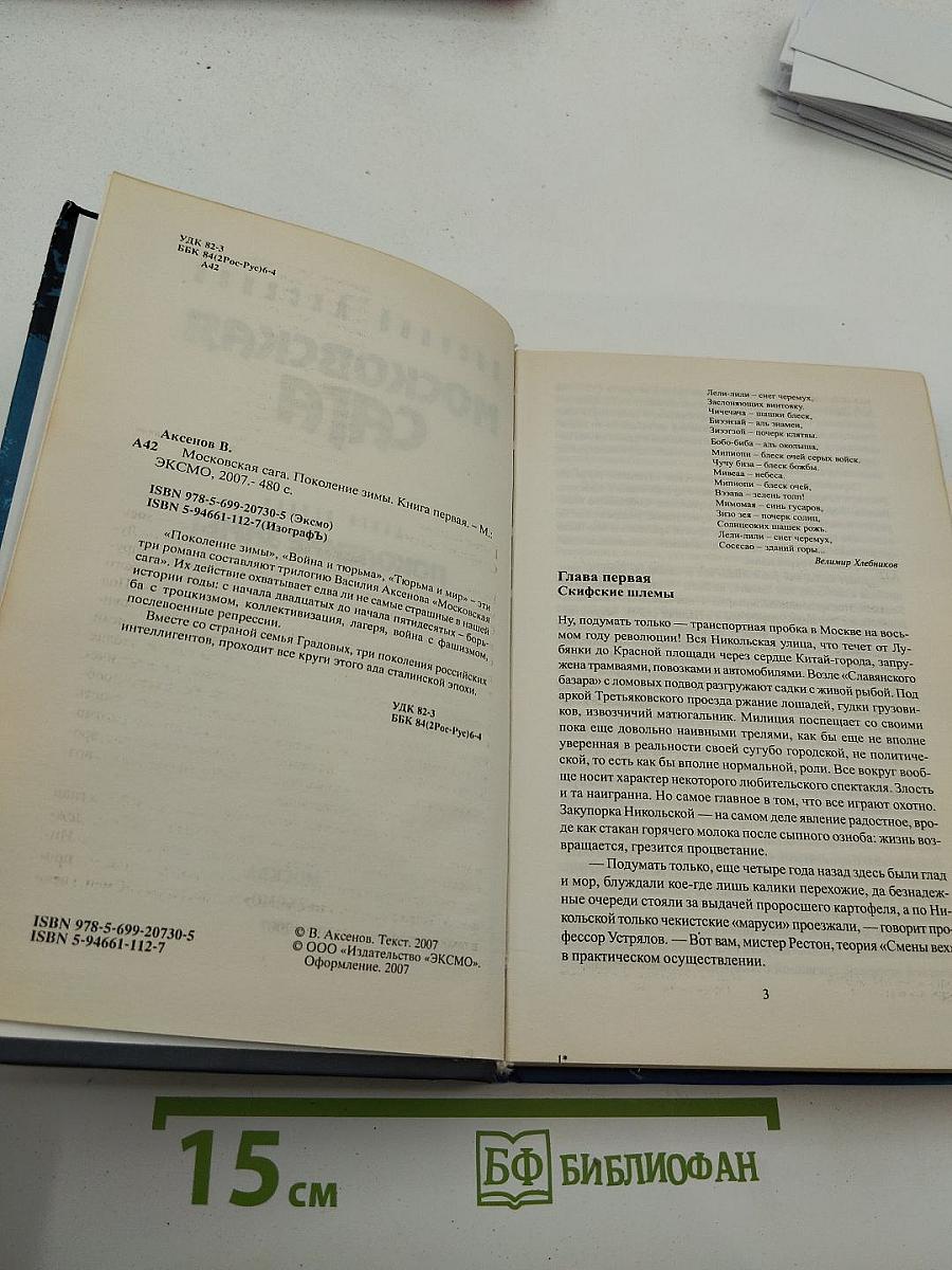 Московская сага. Книга первая. Поколение зимы