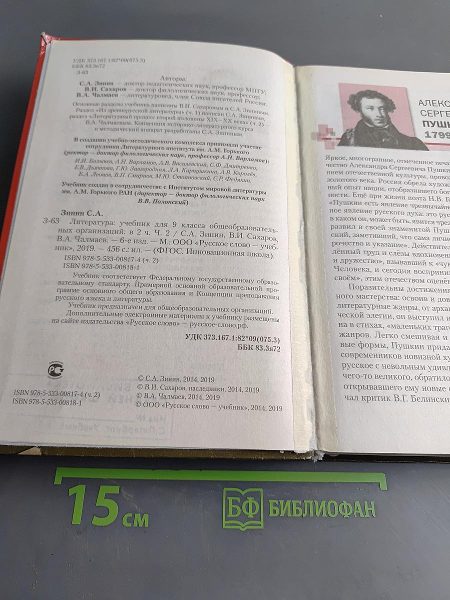 Литература. 9 класс. Часть II